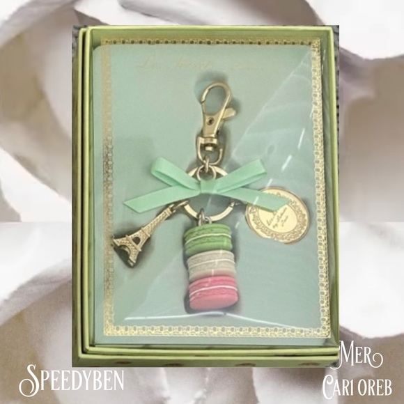 Laduree Macaron Pistachio Purse Charm Keychain - Picture 3 of 4